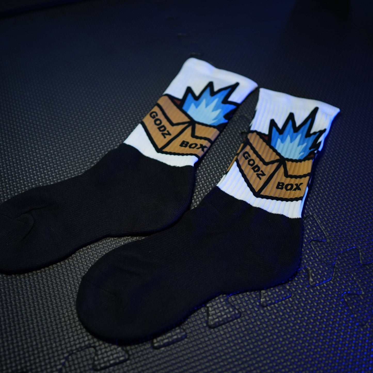 GODZBOX BIG LOGO Socks "ATOMIC BLUE"