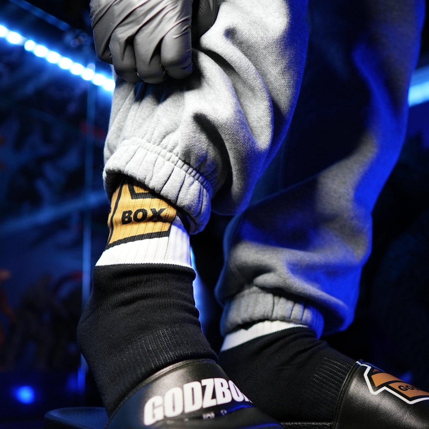 GODZBOX BIG LOGO Socks "ATOMIC BLUE"