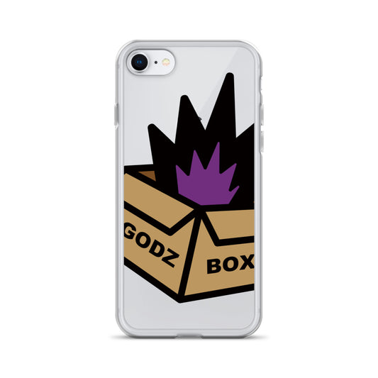 GODZBOX BIG LOGO Clear Case for iPhone® "AWEKING PURPLE"