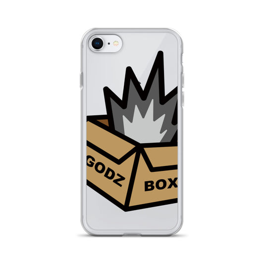 GODZBOX BIG LOGO Clear Case for iPhone® "KING GRAY"